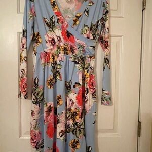 Floral Long Sleeve Dress
